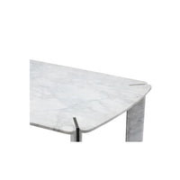 Marble-patterned table on a white background