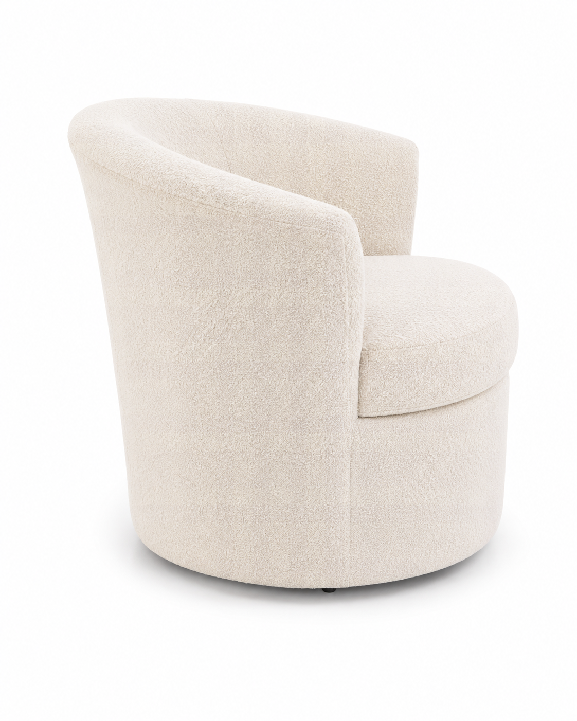 White textured armchair on a white background