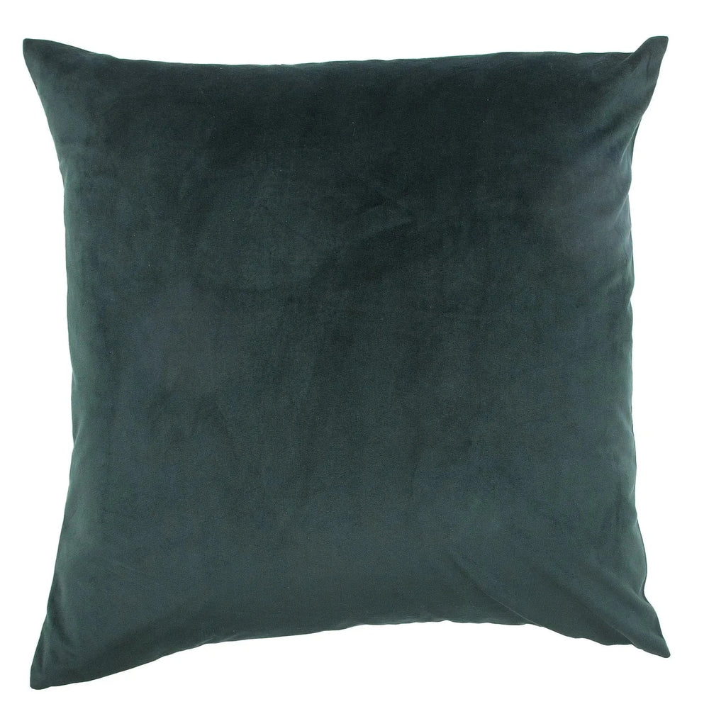 Dark green pillow on a white background