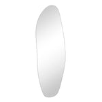 Round mirror on a white background