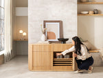 Transformer Round Sideboard - Panel Storage