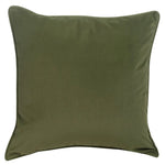 Green pillow on a white background