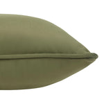 Green cushion on a white background