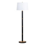 Ophelia Black/Brass Floor Lamp