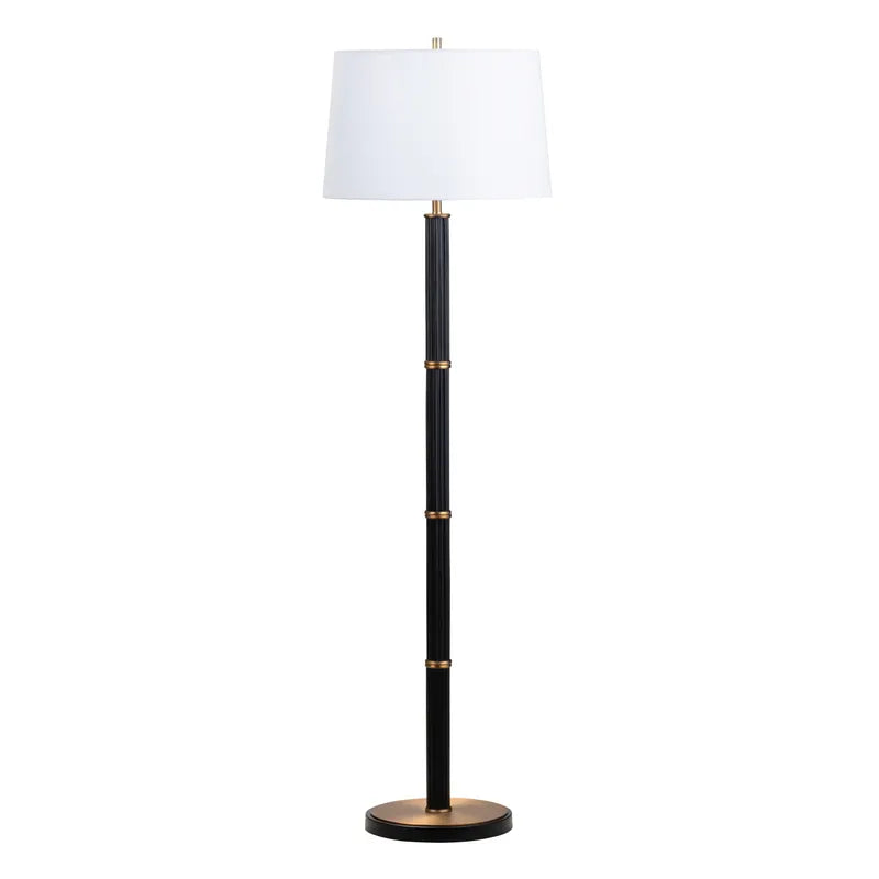 Ophelia Black/Brass Floor Lamp