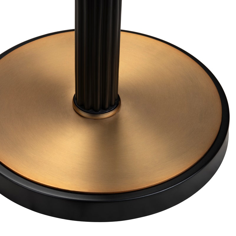 Ophelia Black/Brass Floor Lamp bottom