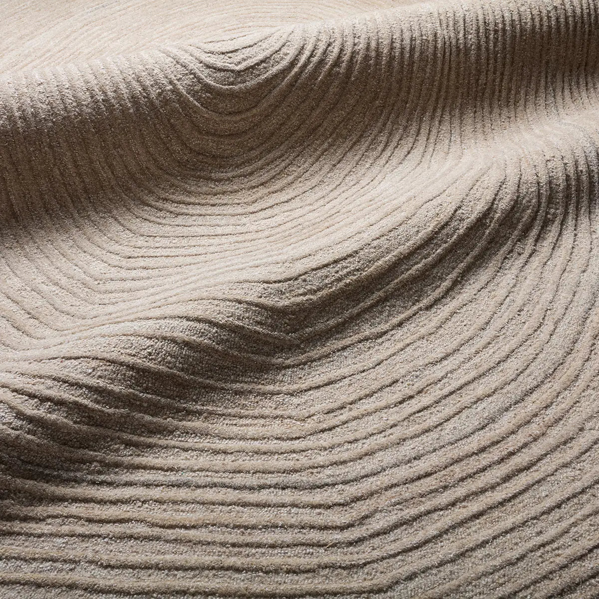 Close-up of sand with ripples and patterns