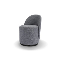 Gray textured armchair on a white background