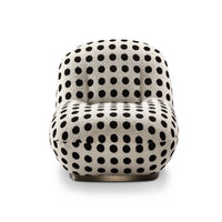 Polka dot chair on a white background