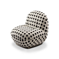 Polka dot chair on a white background