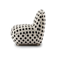 Polka dot chair on a white background