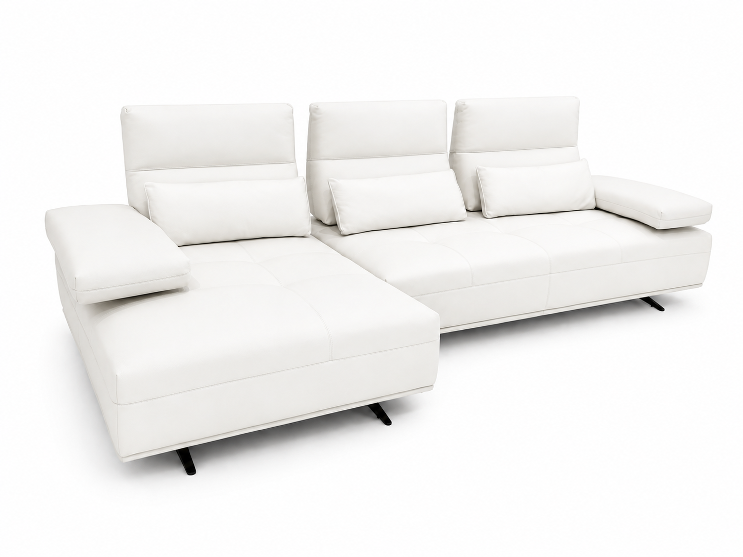 Preston Italian Leather Sectional Sofa