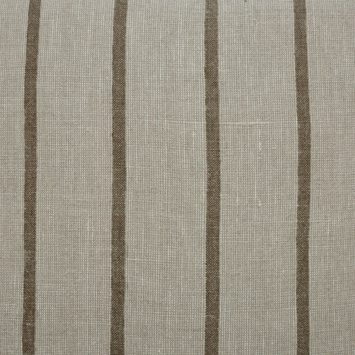 Textured fabric with brown vertical stripes on a neutral background