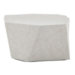 Cylindrical concrete planter with a textured surface on a white background