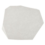 Hexagonal white tile on a white background