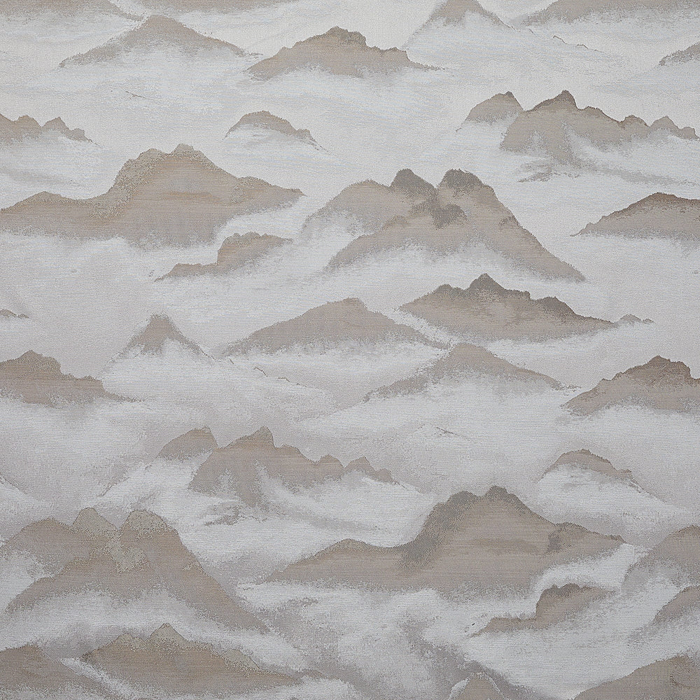 Textured pattern with beige and gray shapes on a light gray background