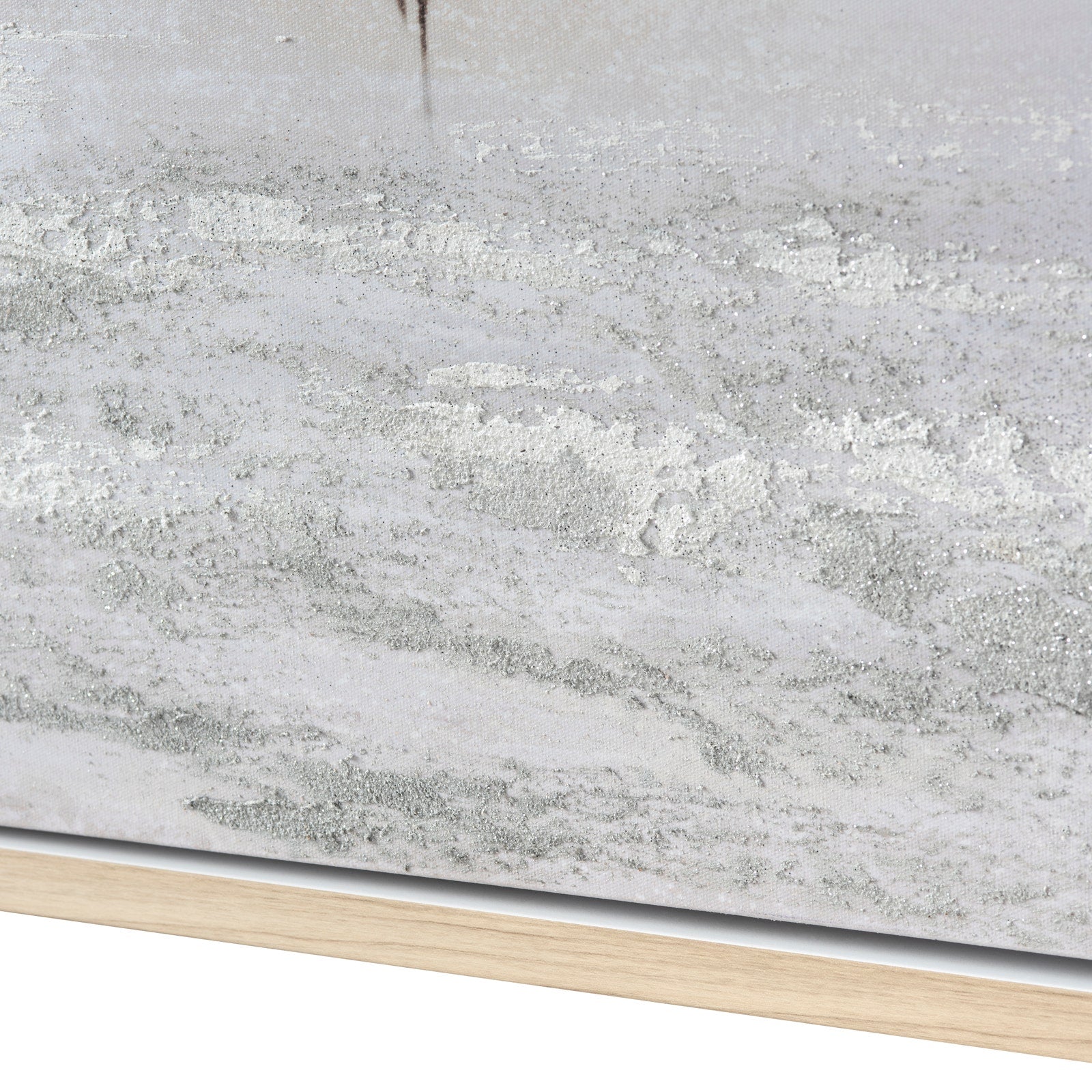 Close-up of a concrete surface with a wooden base