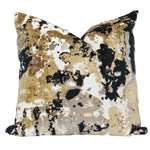 Decorative pillow with abstract pattern on a white background
