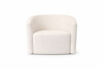 White armchair on a white background