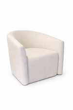 White armchair on a white background