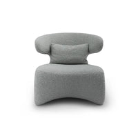 Gray modern chair on a white background