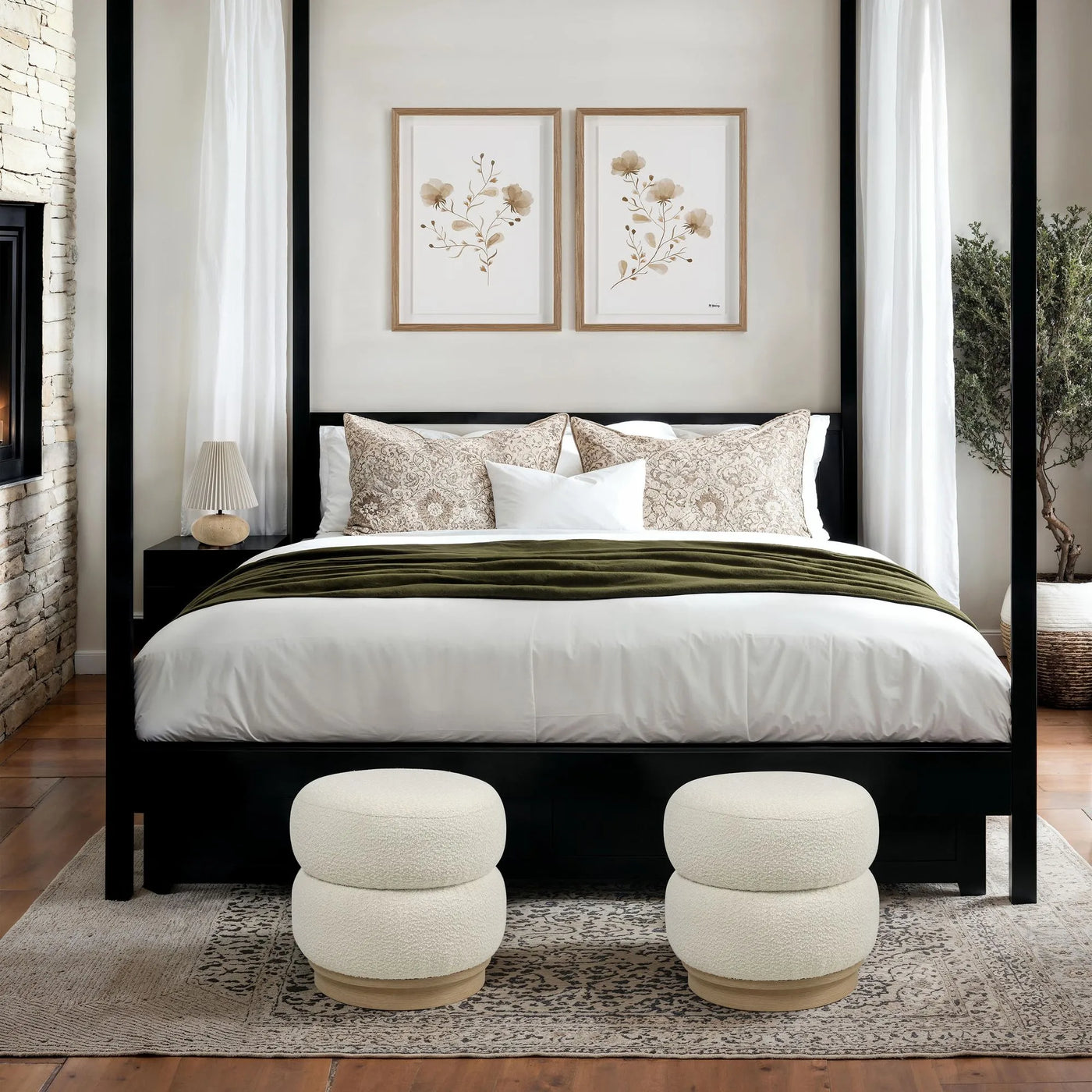 Soren Round Ottoman