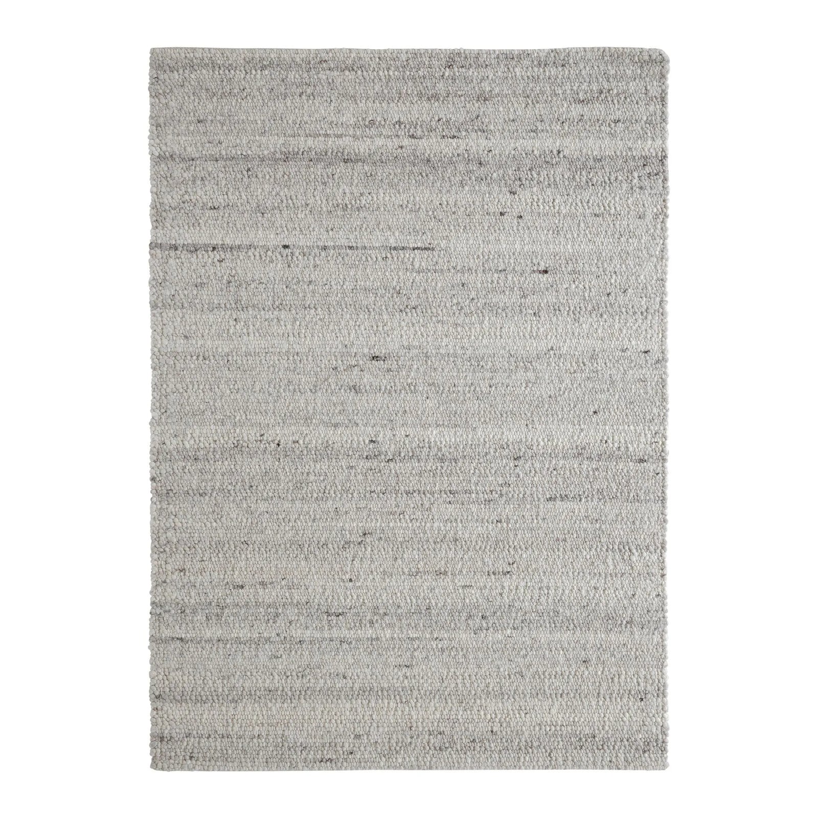 Gray textured rug on a white background
