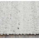 Textured Neutral Wool Area Rug
