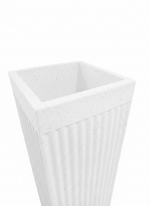 Textured Planter with stripes