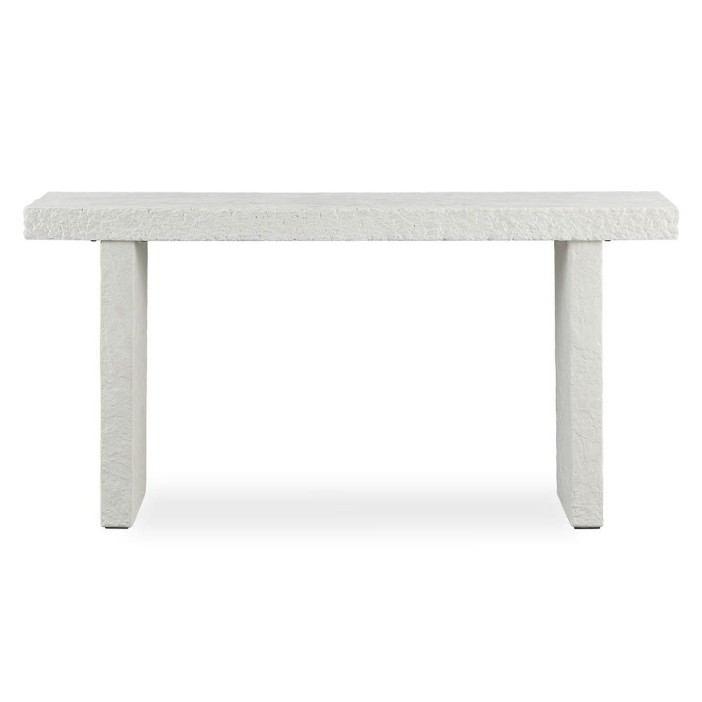 White textured bench on a white background