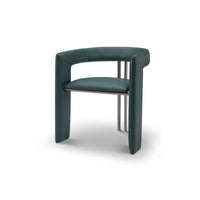 Green chair on a white background