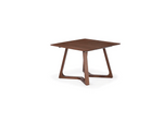 Wooden table on a white background
