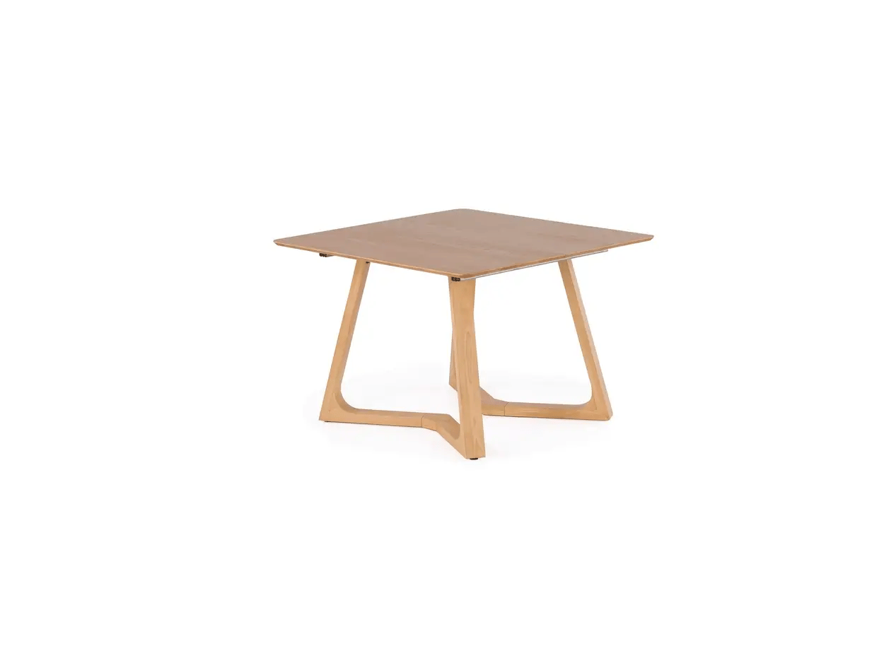 Wooden table on a white background