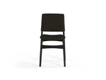Black chair on a white background