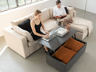 Transformer Coffee Table - Panel Storage