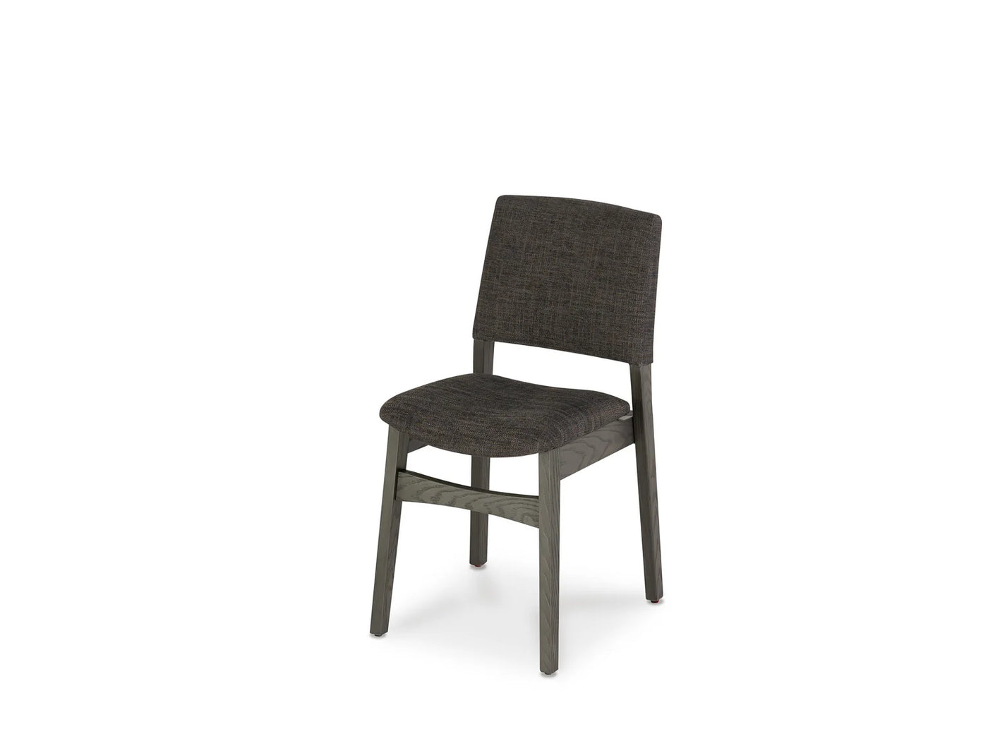 Dark gray chair on a white background