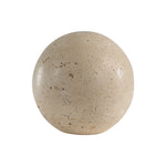 Beige stone sphere on a white background
