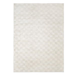 Textured white rug on a white background