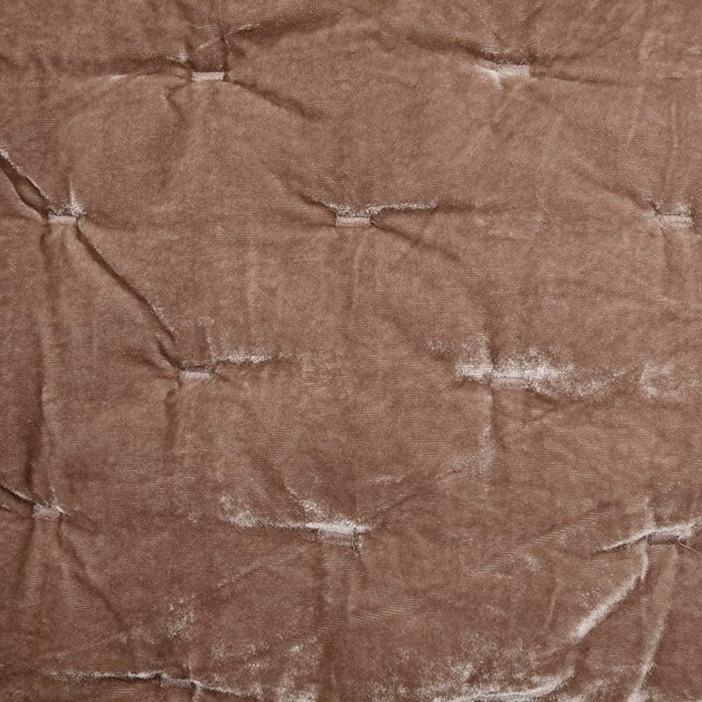 Brown textured fabric with visible folds