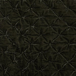 Close-up of dark quilted fabric texture