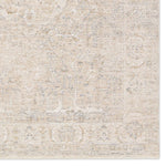Textured beige and brown patterned rug