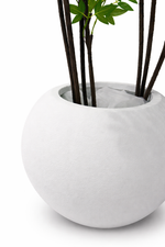 White Sphere Planter