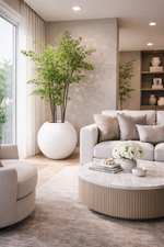 White Sphere Planter