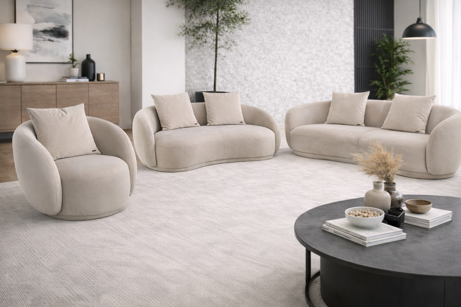 William Swivel Arm Chair