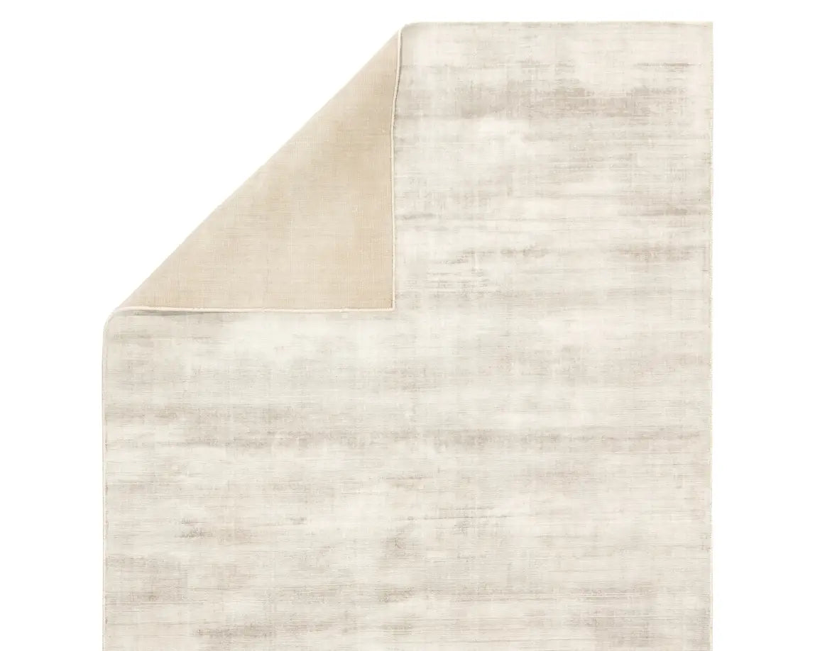 Yolanda Viscose Solid Area Rug - Light Taupe