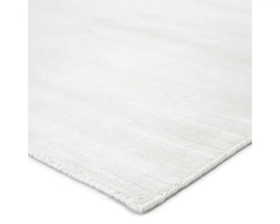 Yolanda Viscose Solid Area Rug - Snow