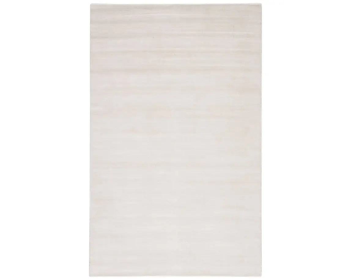 Yolanda Viscose Solid Area Rug - Snow