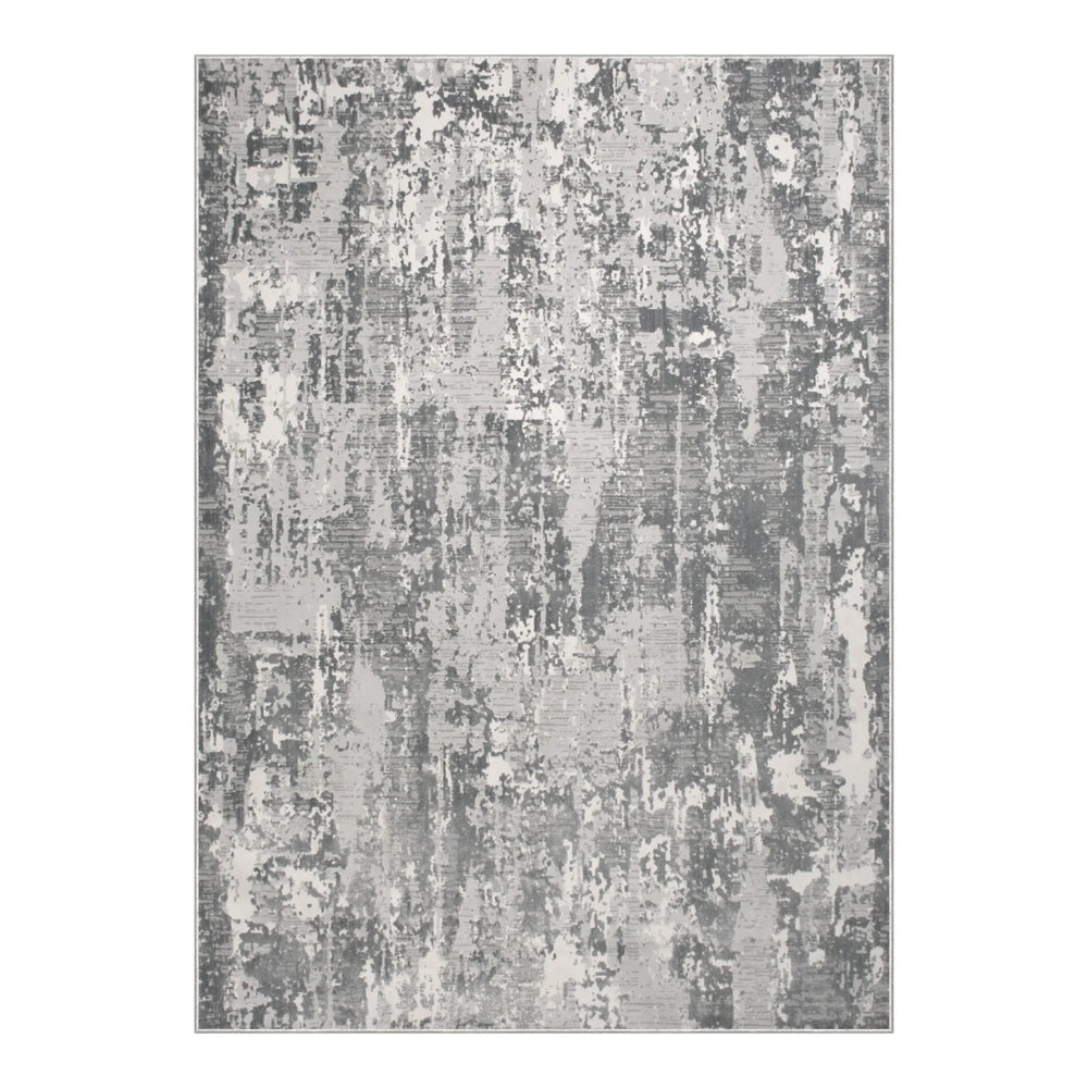 Textured area rug with a pattern on a white background