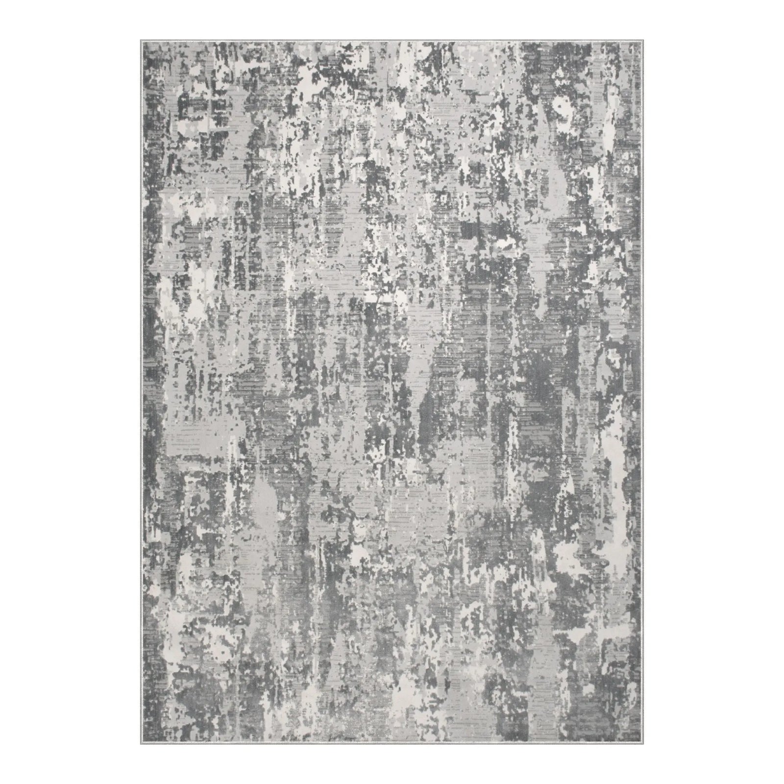 Textured area rug with a pattern on a white background