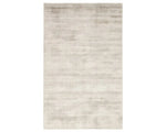 A light taupe area rug with a solid pattern, handwoven from 100% viscose.
